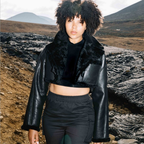 Women Black Pilot Aviator Flight B3 Sheepskin Shearling Leather Jacket