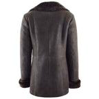Womens Sheepskin Classic Mac Coat Tammy Brown