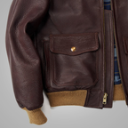 Men A2 Bomber Flying RAF Aviator Sheepskin Leather Jacket