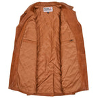 Mens Leather Classic Reefer Jacket Thrill Tan