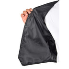 Mens Suede Button Fastening Waistcoat Don Black