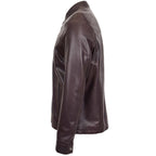 Mens Leather Standing Collar Jacket Paul Brown