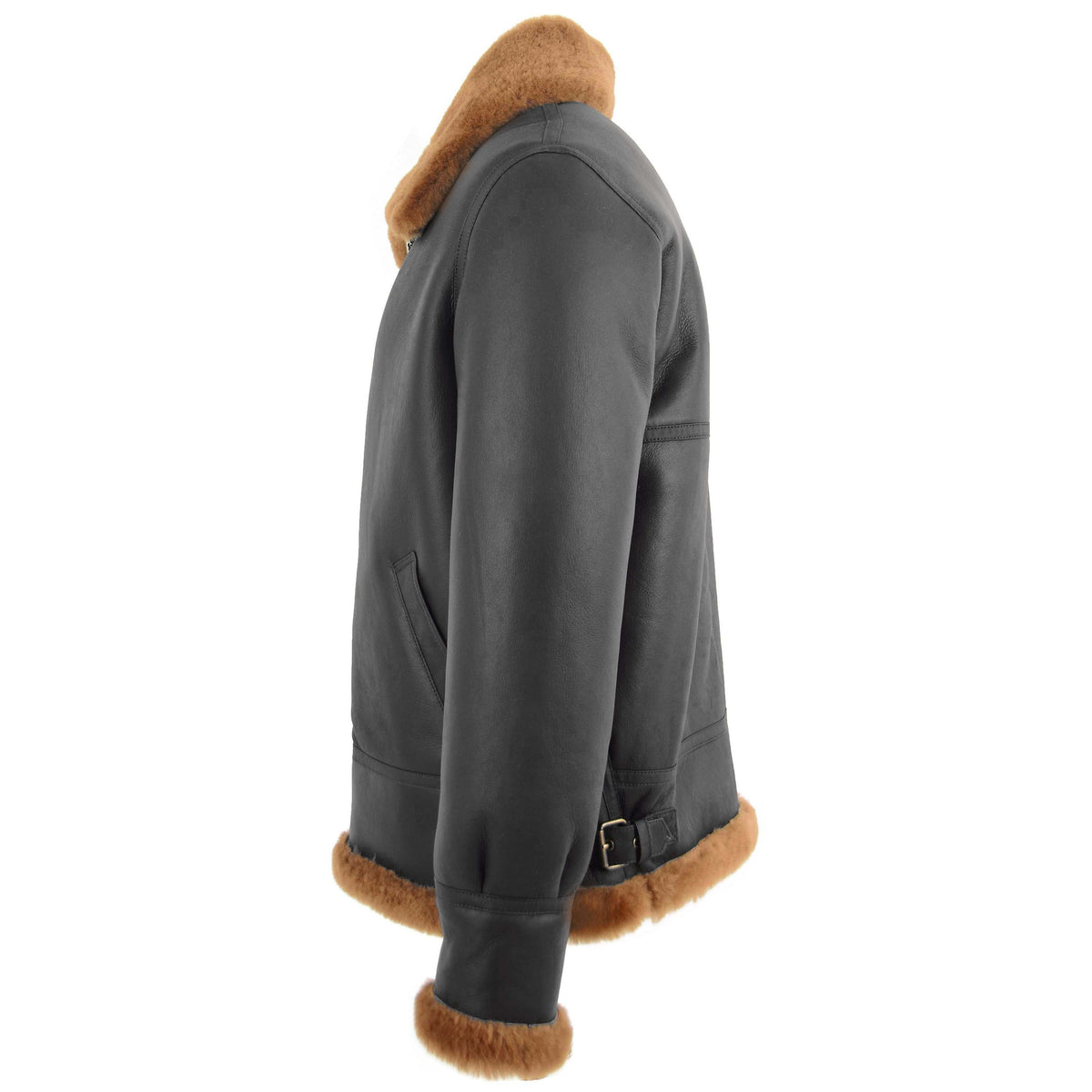 Men's Classic B3 Original Sheepskin Jacket Brown Ginger