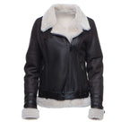 Jayne's Sheepskin Brown Biker Shearling Jacket