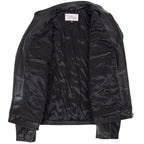 Mens Leather Vintage Biker Jacket Colin Dark Brown