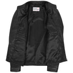 Mens Leather Standing Collar Jacket Paul Black