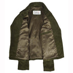 Women's Genuine Goat Suede Biker Jacket Lola Olive Green