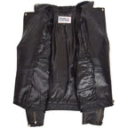 Mens Leather Biker Brando Design Jacket Sean Vintage Black