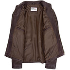 Mens Leather Standing Collar Jacket Paul Brown