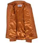 Mens Leather Shirt Classic Trucker Style Oliver Tan