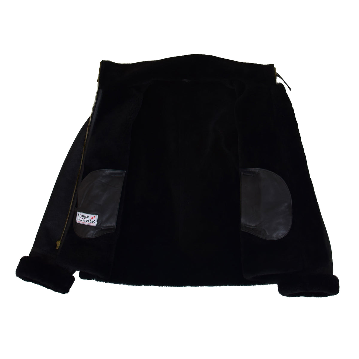 Womens Sheepskin B3 Detachable Hoodie Jacket Naomi Black