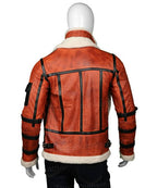 Mens B6 RAF Aviator Sheepskin Waxed Jacket