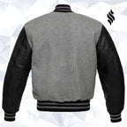 Grey Wool/Black Leather