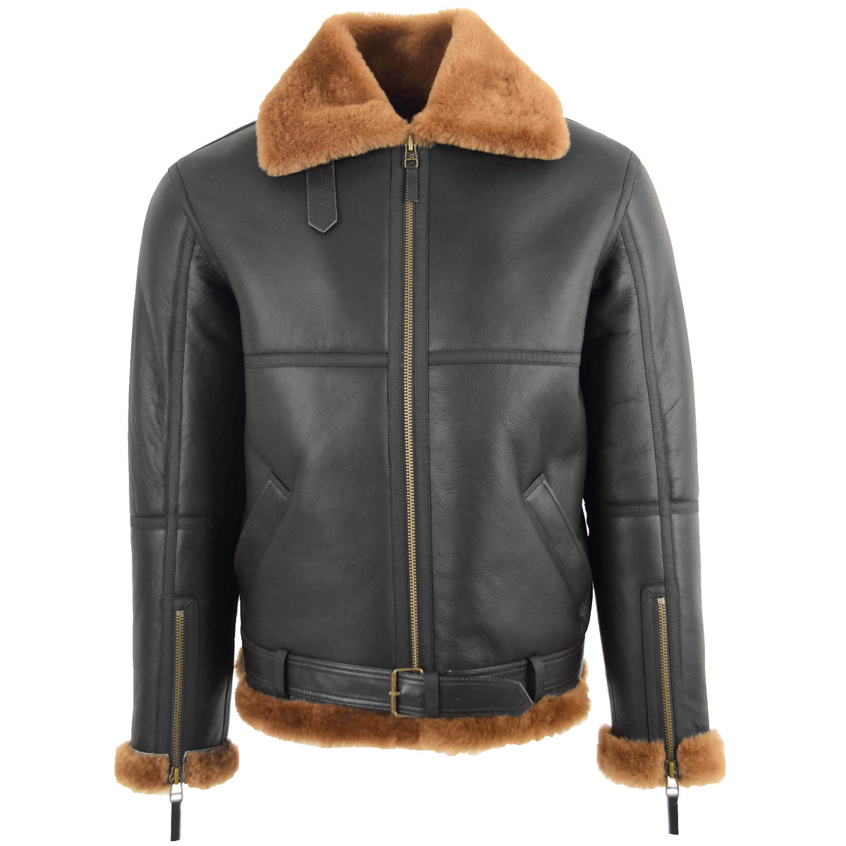 Original RAF Flying Sheepskin Jacket Tyler Brown Ginger
