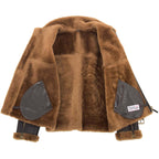 Original RAF Flying Sheepskin Jacket Tyler Brown Ginger