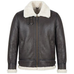 Men's Classic B3 Original Sheepskin Jacket Stone Vintage White