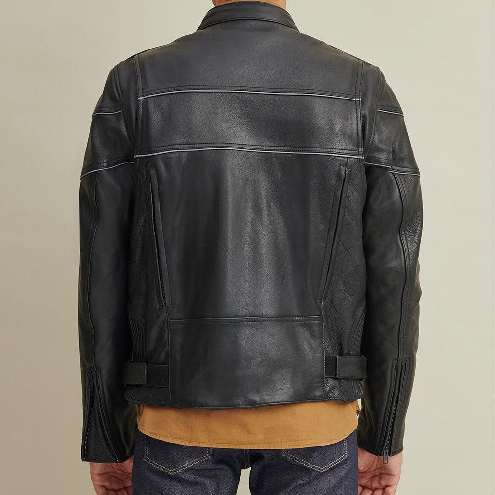 Leather Rider Jacket with Thinsulate Lining
