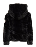 Malia Fur Black Leather Jacket
