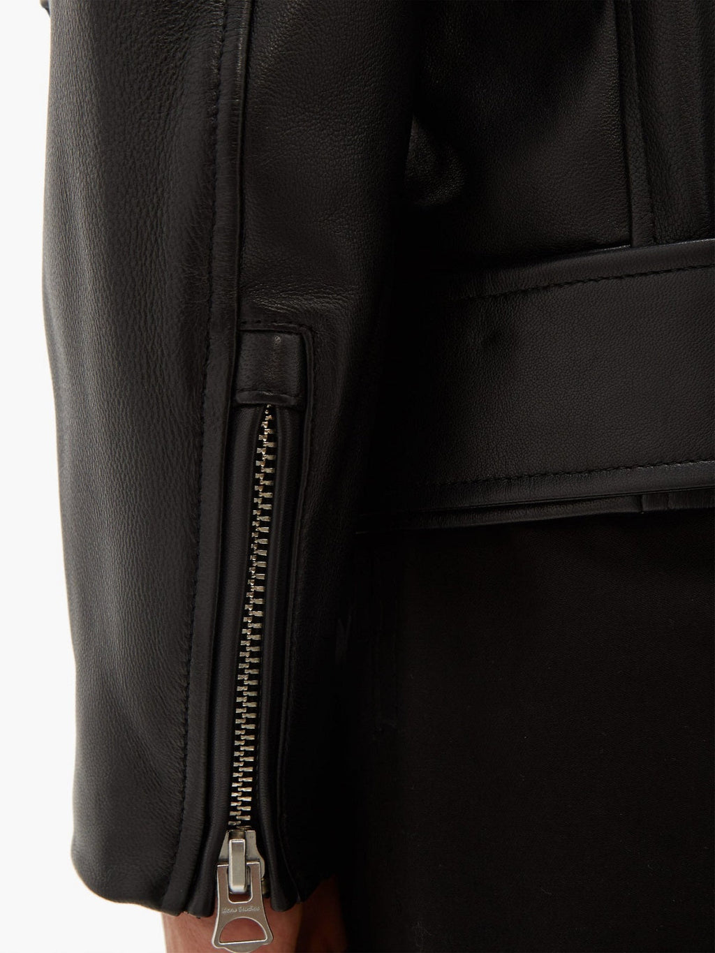 Men Classic Black Biker Leather Jacket
