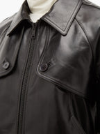 Men Classic Black Leather Jacket