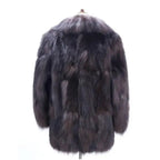 Men’s Fox Fur Coat Men’s Long Coat Men’s Winter Warm Jacket