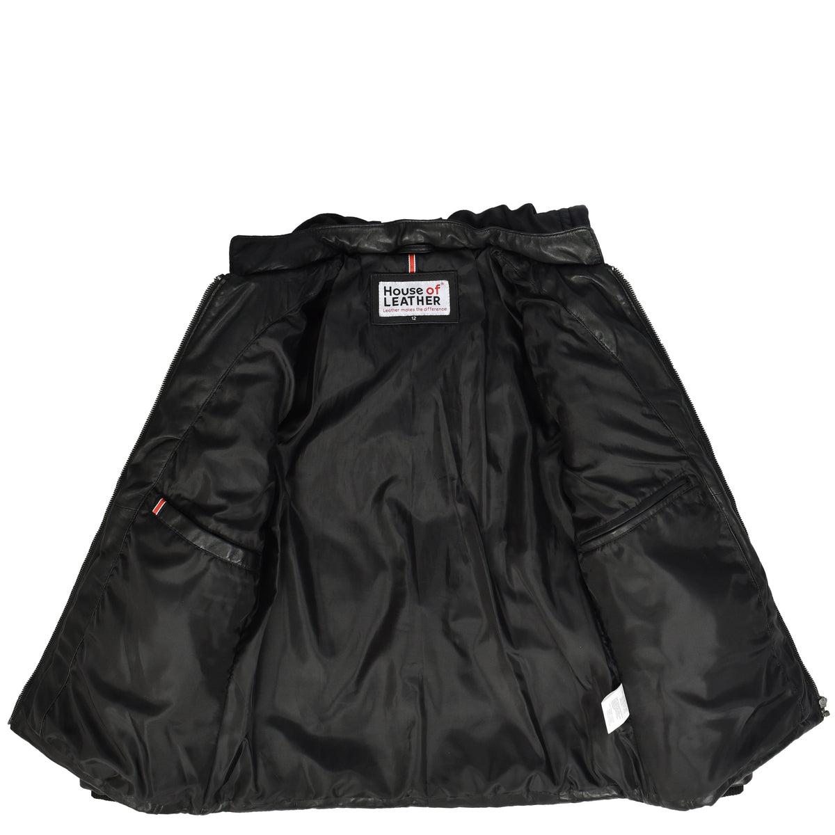 Women's Black Genuine Leather Puffer Jacket Quilted Coat With Removable Hood Padded Design Myra