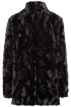 Womens Black Fur Leather Jacket