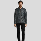 Noch Black Bomber Leather Jacket
