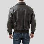 Wilt Black Bomber Leather Jacket