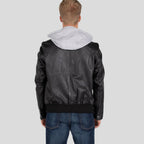 Men's Black Sheepskin Leather Jacket