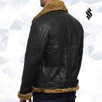 Men's Aviator B3 World War2 Real Shearling Sheepskin Flying Jacket