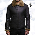 Men's Aviator RAF B3 shearling sheepskin Flying Bomber jacket
