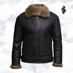 Men's Aviator RAF B3 shearling sheepskin Flying Bomber jacket