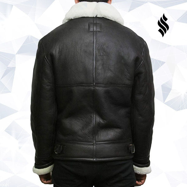 Men's Aviator RAF B3 shearling sheepskin Flying Bomber jacket