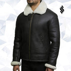 Men's Aviator RAF B3 shearling sheepskin Flying Bomber jacket