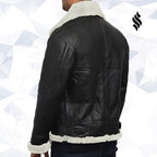 Men's Aviator Real Shearling Sheepskin Leather Flying Jacket