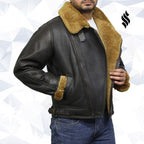 Men's Leather Shearling Sheepskin Jacket