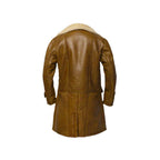 Men Brown Shearling Leather Coat