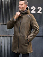 Jacket Long Trench Coat Removable Hooded Fur Outwear Warmest Winter Overcoat