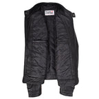Mens Leather Cafe Racer Biker Jacket Charlie Black